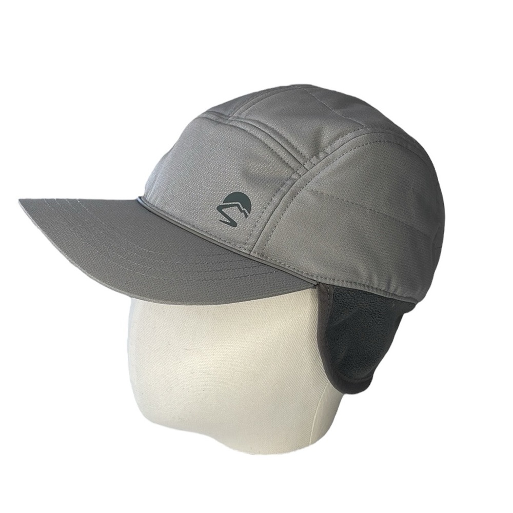 Sunday Afternoons Grey Alpine Tundra Hat / Cap. Flannel liner. Fleece‎ earflaps.